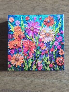 Colorful Floral Puzzle - Multicolor Flower Design
